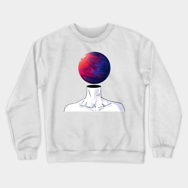 Planet Head Crewneck Sweatshirt by lowercasev